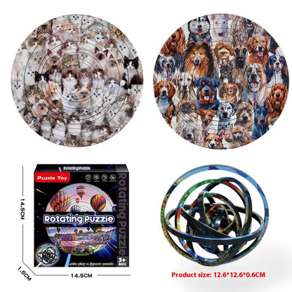 Rotating Puzzle Decompression 3D Educational Toys Kids DealSniper.net Dogs And Cats