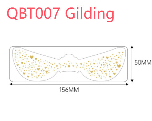 Gilding Freckle Tattoo Sticker Gilding Glitter Stickers Waterproof Beauty DealSniper.net QBT007 Gilding 156X50MM 1PCS