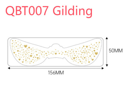 Gilding Freckle Tattoo Sticker Gilding Glitter Stickers Waterproof Beauty DealSniper.net QBT007 Gilding 156X50MM 1PCS