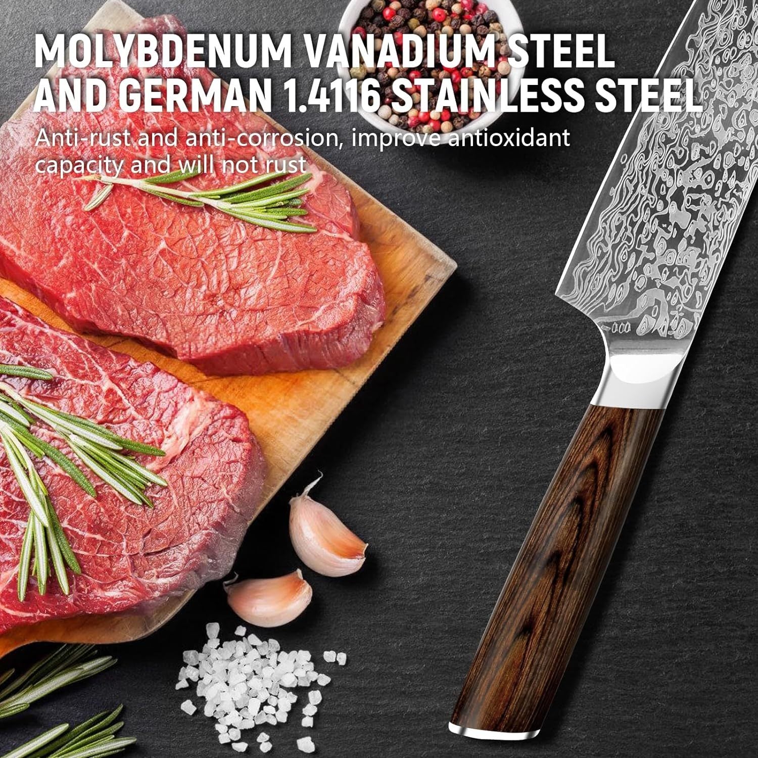 Japanese Vanadium Steel Chef Knife Sharp Kitchen Knives Kitchen dealsniper-net