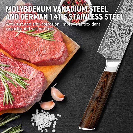 Japanese Vanadium Steel Chef Knife Sharp Kitchen Knives