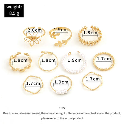 Openwork Flower Set Ring Simple Glossy Deals DealSniper.net