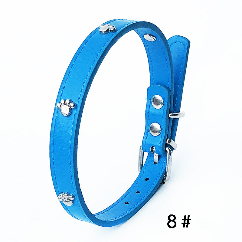 Pack Of 10 1.5 Leather Collars Dog Collars PU Collars