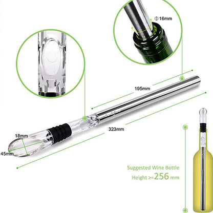 Wine Bottle Cooler Stick Stainless Steel Wine Chilling House dealsniper-net