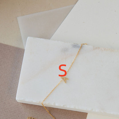 English 26 Letter Bracelet New Ladies With Diamonds Jewelry Gym From House S