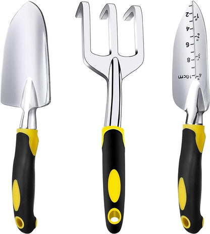 Gardening Hand Tools 3 Piece Set Heavy Duty Garden Trowel