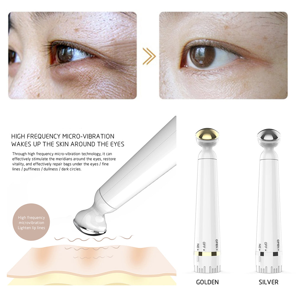 Eye Massager Facial Massager Rechargeable Skin Lifting Machine For Relax Eye Dark Circles, Eye Bags, Wrinkles, Puffiness Under Eyes, White Beauty DealSniper.net
