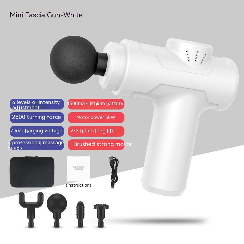 Charging Portable Vibration Mini Massage Gun Health dealsniper-net 8211 White Storage Box