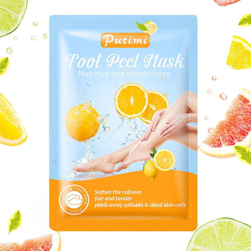 New Exfoliating Foot Mask Foot SPA Pedicure Socks Beauty dealsniper-net PUTIMI Lemon Foot Mask