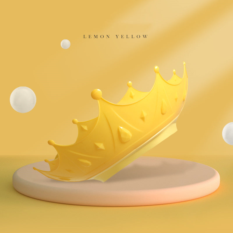 Baby Shower Bath Kid Shampoo Hat Kids DealSniper.net Crown Lemon Yellow Style1