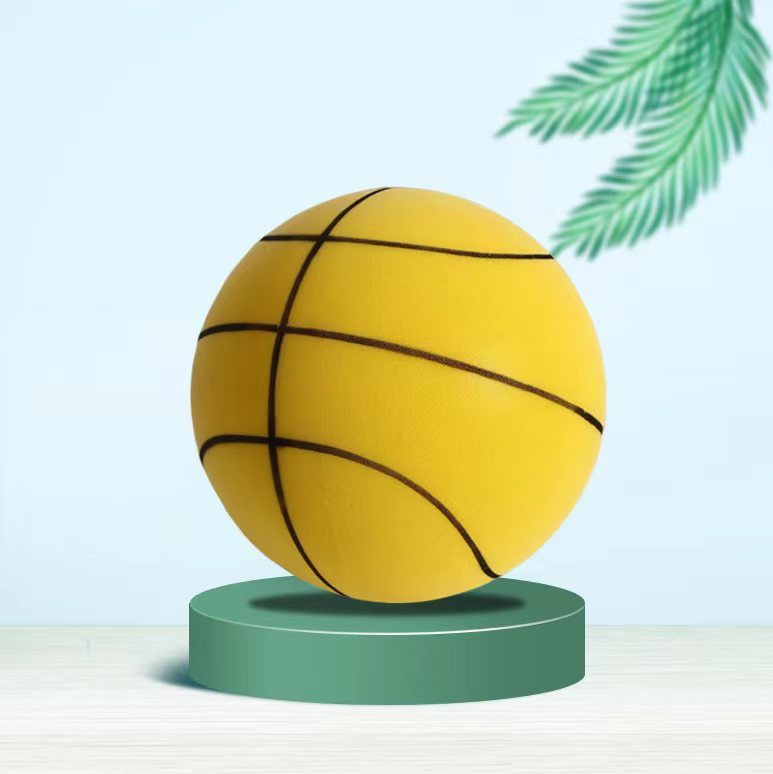 Upgraded Elastic Mute Ball Indoor Training Basketball Sports DealSniper.net Line Terms Orange Yellow No 3 Upgrade 1PCS