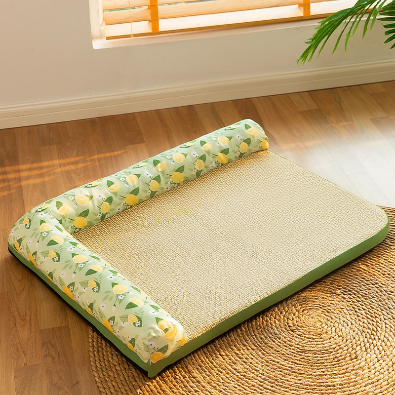 Non-stick Cat Dog Bed Ice Pad Pet Supplies Pet Products Pets DealSniper.net Perfume lemon L 65x50cm