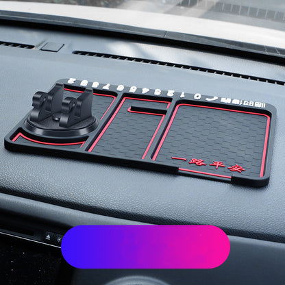 Non-Slip Car Phone Pad For 4-in-1 Car Parking Number Card Anti-Slip Mat Auto Phone Holder Sticky Anti Slide Dash Phone Mount Gadgets dealsniper-net Safe journey 1PC