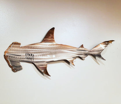 New Style Shark Stainless Steel Art Decorations Home Decor Gym From House B 25X8cm