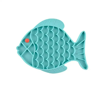 Silicone Lick Mat For Pet Dogs Slow Food Plate Rice Bowl Pets Gym From House Blue