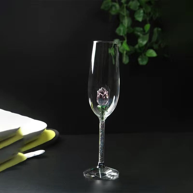 Rose Champagne Glass Simple Fashion Glass Kitchen DealSniper.net Color 6