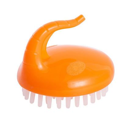 Baby Shower Bath Kid Shampoo Hat Kids DealSniper.net Orange Shampoo brush