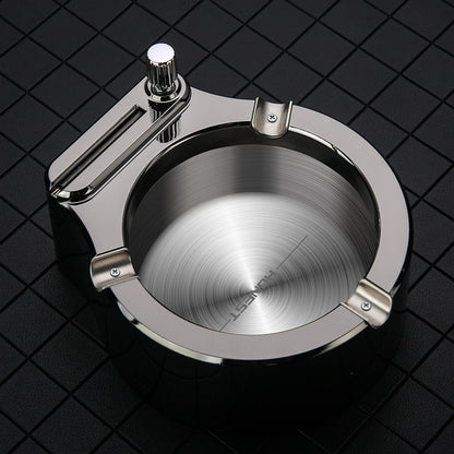 Large Cigarette Ashtray With Permanent Match Lighter House DealSniper.net White B