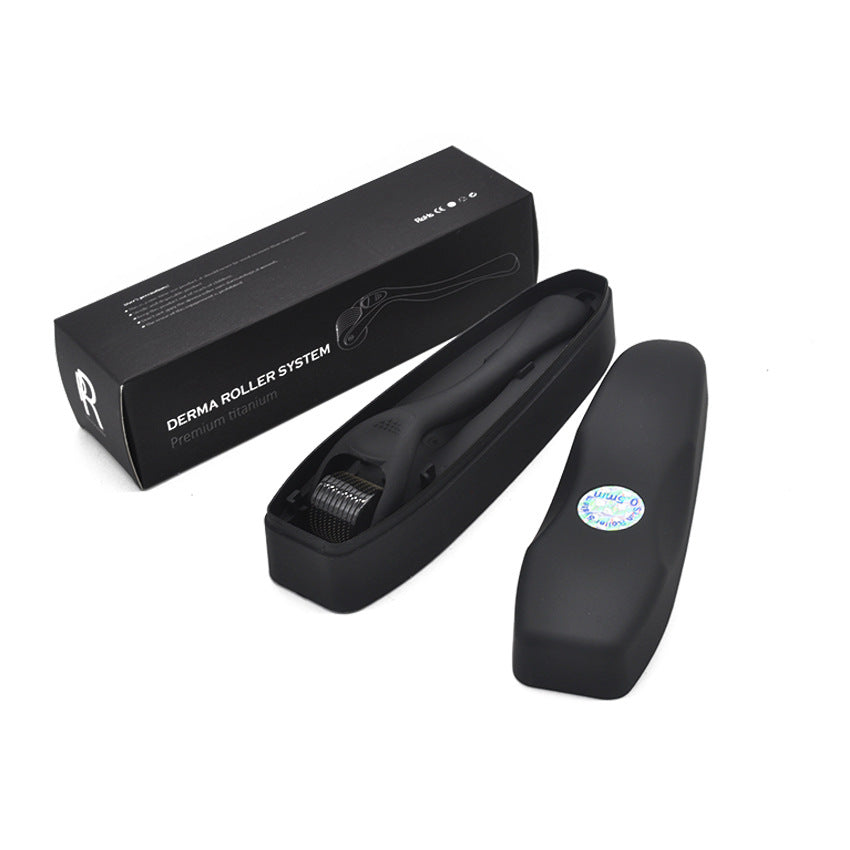 Beard Roller Microneedle Frosted Black Titanium Alloy Needle Men dealsniper-net