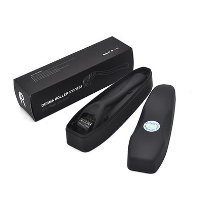 Beard Roller Microneedle Frosted Black Titanium Alloy Needle Men dealsniper-net