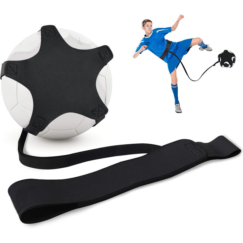 Football Juggling Belt Auxiliary Belt High Resilience Outdoor dealsniper-net All Black 5 Corners Average Size