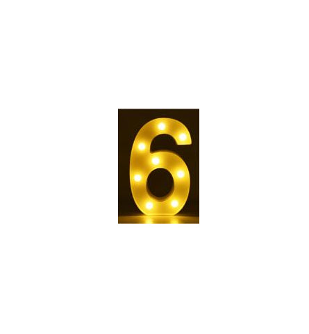 Luminous LED Letter Number Night Light English Alphabet Number Home Decor DealSniper.net Always lit 6 Style