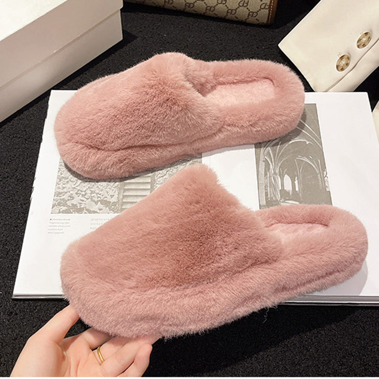 Women Home Slippers Winter Warm Shoes With 3cm Heel Women dealsniper-net