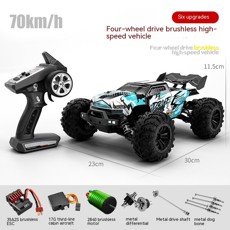 Remote Control Brushless High-speed Off-road Vehicle Model Kids dealsniper-net 16102PRO blue