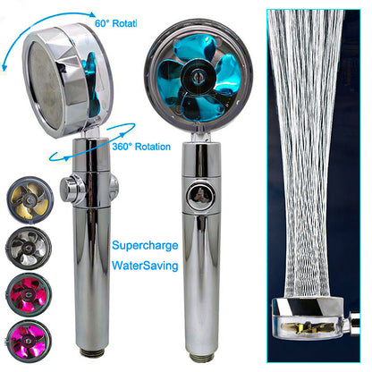 Shower Head Water Saving Flow 360 Degrees Rotating