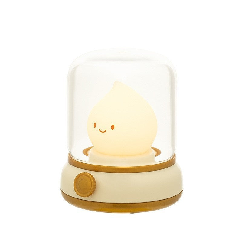 Retro Small Night Lamp Bedroom Mini Desktop LED Cute Night Lamp House dealsniper-net Yellow USB