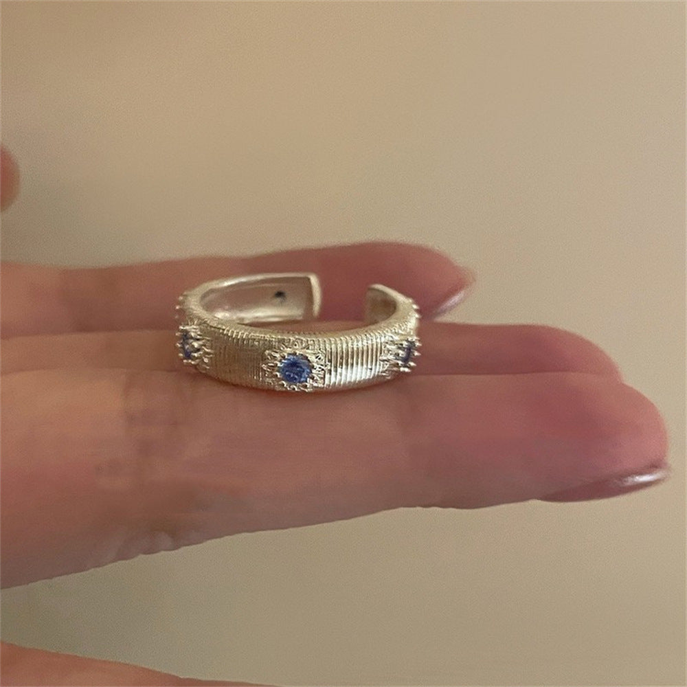 Ins Trendy 925 Silver Korean Style Open Finger Ring Jewelry Gym From House Style 2 1 pc