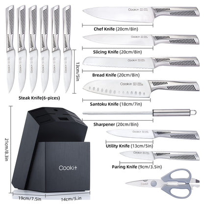 Kitchen Knife Set 15 Piece Knife Sets Kitchen dealsniper-net