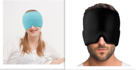Ice Headache Relief Gel Eye Mask Health dealsniper-net 1Black1Sky blue
