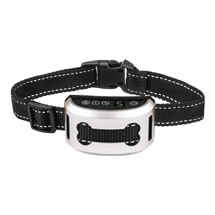 Intelligent Induction Electric Shock Vibration Rechargeable Dog Training Collar Pets Gym From House Silver Bone