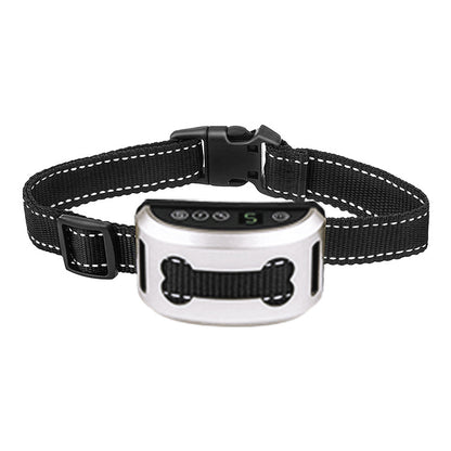 Intelligent Induction Electric Shock Vibration Rechargeable Dog Training Collar Pets Gym From House Silver Bone