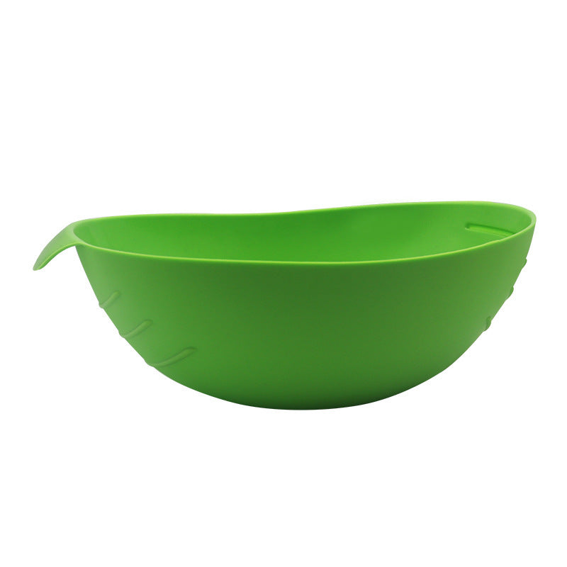 Home Kitchen Silicone Steamer Microwave Steamer Oven Bowl Kitchen DealSniper.net Green
