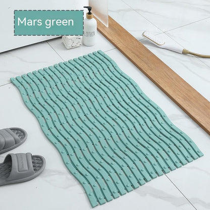 Bathroom Non-slip Simple Shaped Plastic Foot Pad Health dealsniper-net Mars Green 40X70CM