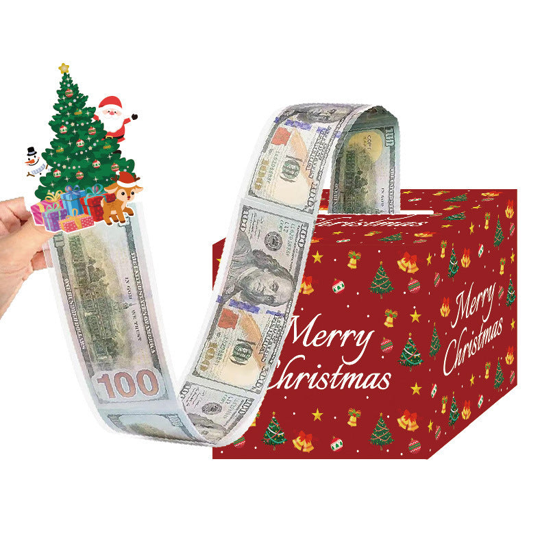 Red Christmas Money Box Christmas Party Decoration Holidays dealsniper-net