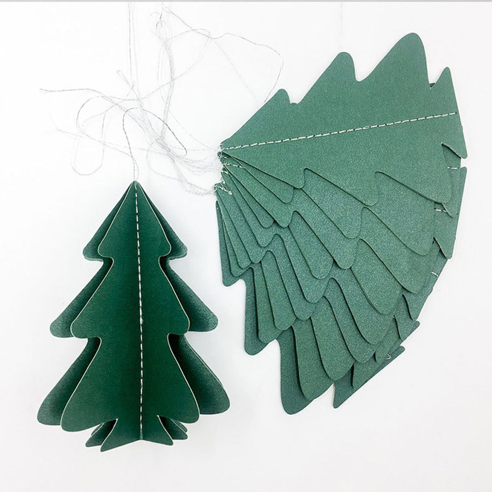 Christmas Decorations 3D Mini Flag Scene Show Window Pendant Holidays DealSniper.net