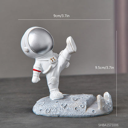 Cartoon Violent Bear Mobile Phone Stand Creative Decoration Gadgets dealsniper-net Silver astronaut kick