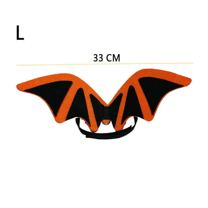 Pet Bat Wings Festival Funny Dog Bow Tie Pets DealSniper.net Black wings L
