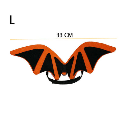 Pet Bat Wings Festival Funny Dog Bow Tie Pets DealSniper.net Black wings L