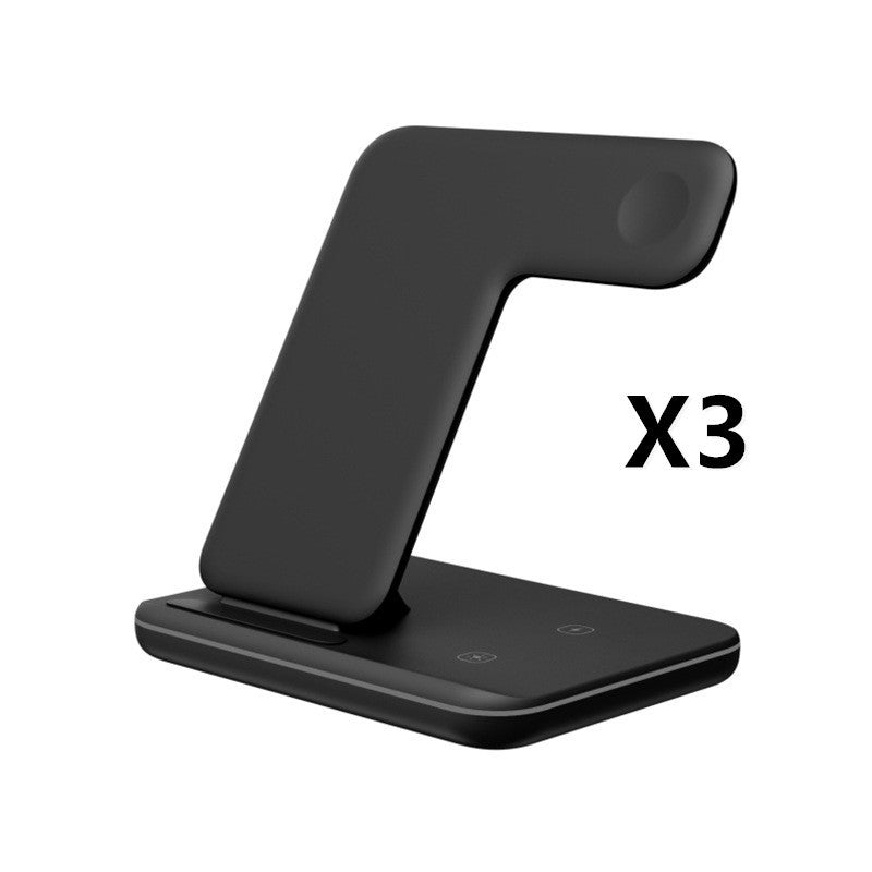 Compatible With Three-in-one Bracket Wireless Charger Electronics DealSniper.net Black 3pcs