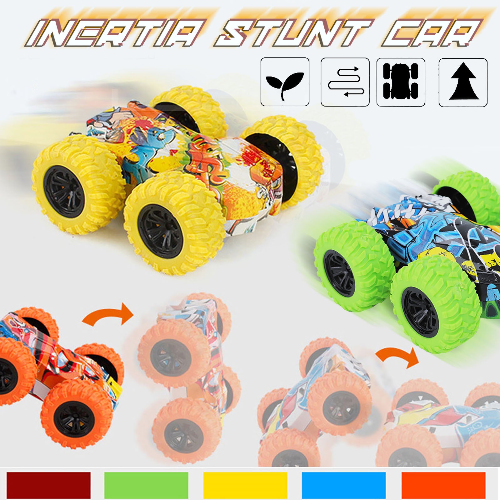 Climbing Double-sided Inertial Toy Car Kids dealsniper-net