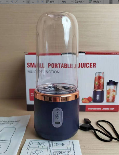 6blade Portable Blender Mini Juicer Cup Extractor Smoothie Kitchen dealsniper-net Tunisian dark blue Six knives