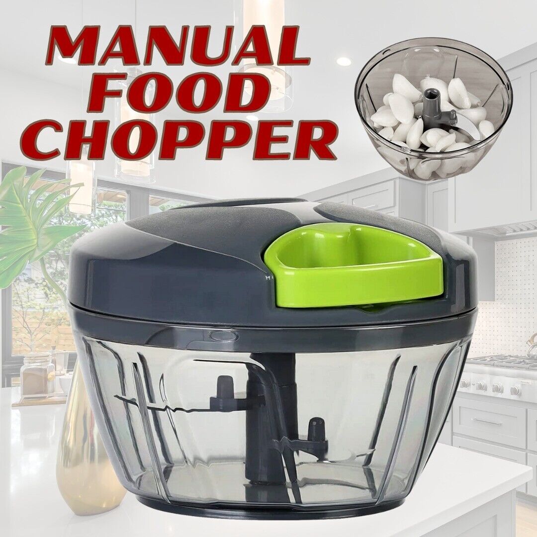 Hand Pull Chopper Vegetable Fruit Cutter Food Onion Veggie Dicer Slicer Kitchen Kitchen dealsniper-net