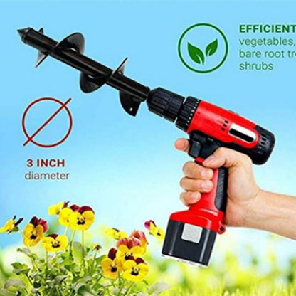 Ground Drilling Machine Drill Bit Spiral Tree Planting Drill Garden DealSniper.net