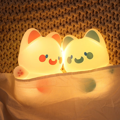 Cartoon USB Charging Soft Light Adjustable Small Night Lamp Home Decor Gym From House