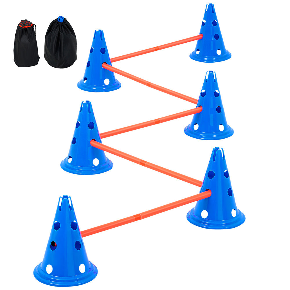 VEVOR Dog Agility Hurdle Cone Set Rods With Bag