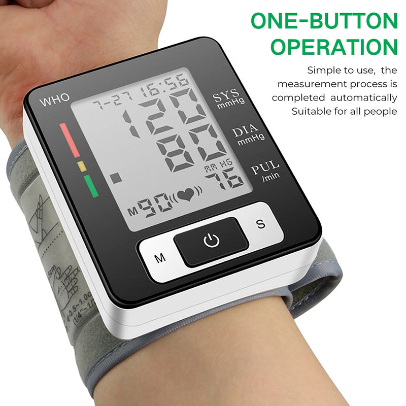 Wrist Blood Pressure Machine With Adjustable Wrist Cuff Beauty dealsniper-net